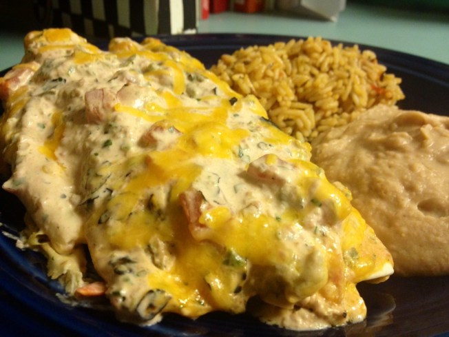 Chicken Enchiladas With Cream Cheese Sauce